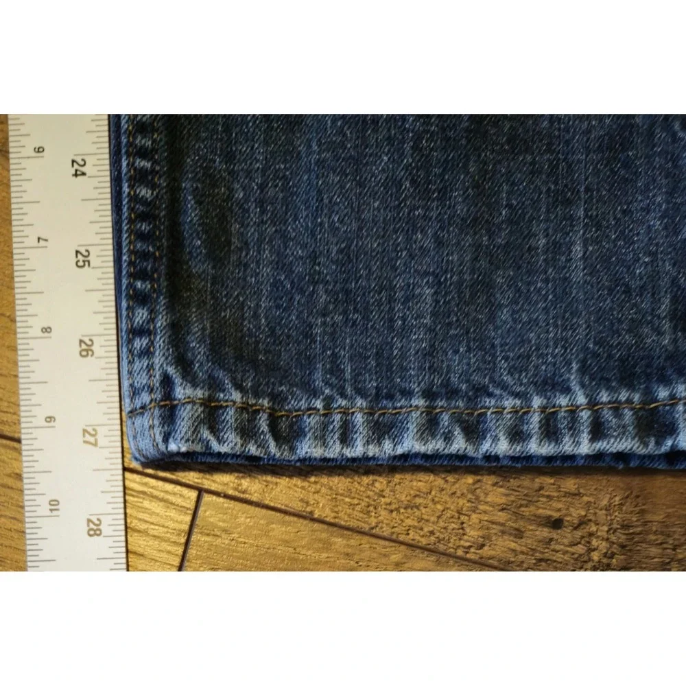 Levis 505 Regular Straight Blue Denim Jeans Mens Tag 30x30 Western